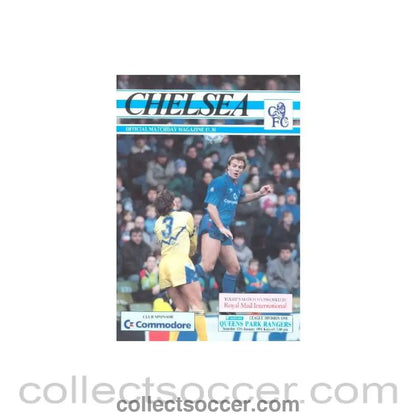1991 - Chelsea v Queen’s Park Rangers official programme 12/01/1991