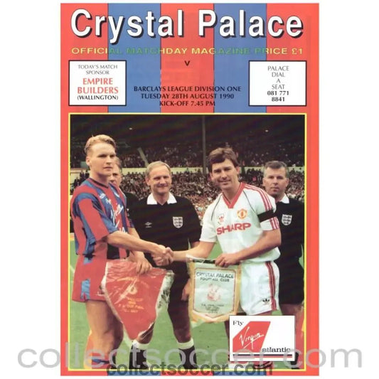 1991 - Crystal Palace v Chelsea official programme 28/08/1991 - Collect Soccer