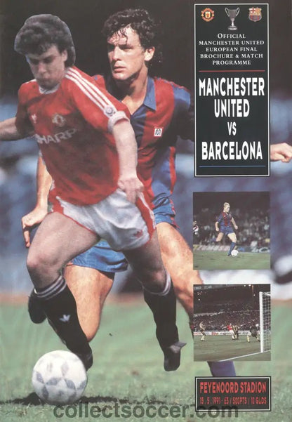 1991 Cup Winners Cup Final Manchester United v Barcelona Programme - Manchester United Edition - Collect Soccer