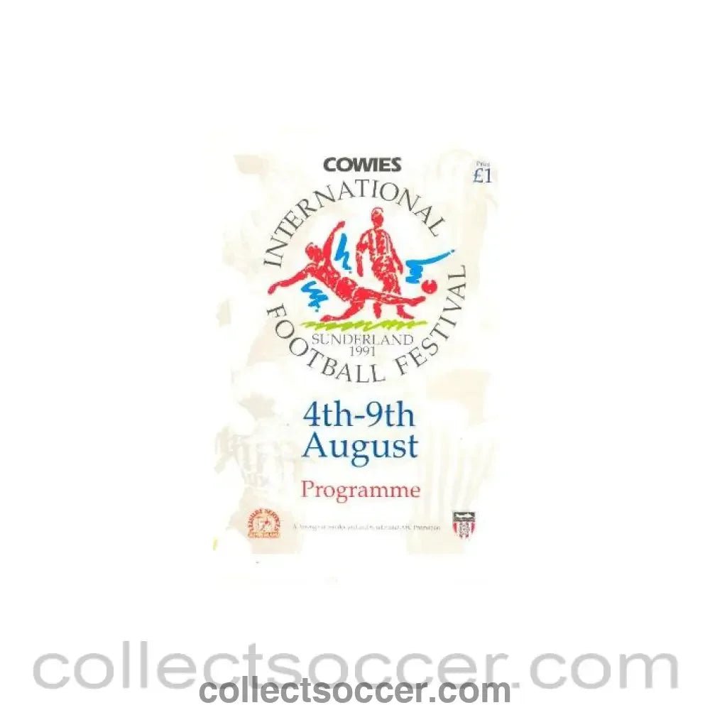 1991 - International Football Festival Sunderland 1991 official programme - Collect Soccer