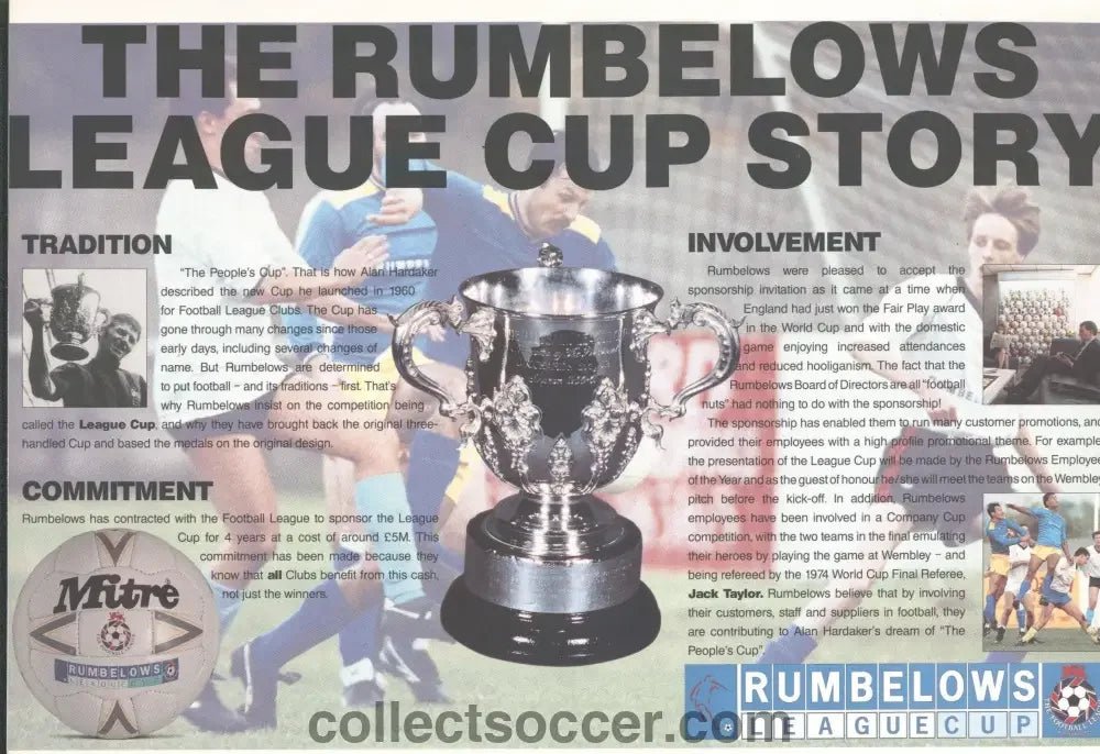 1991 League Cup Final Programme Manchester United v Sheffield Wednesday - Collect Soccer
