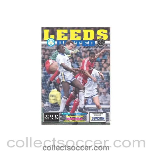 1991 - Leeds United v Aston Villa official programme 04/05/1991 Football League - Collect Soccer
