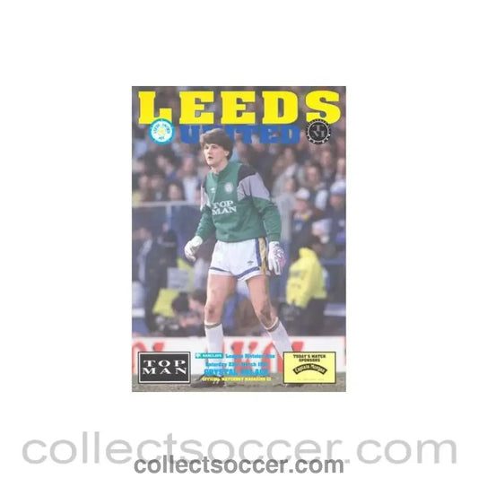 1991 - Leeds United v Crystal Palace official programme 23/03/1991 Football League, with a teamsheet - Collect Soccer