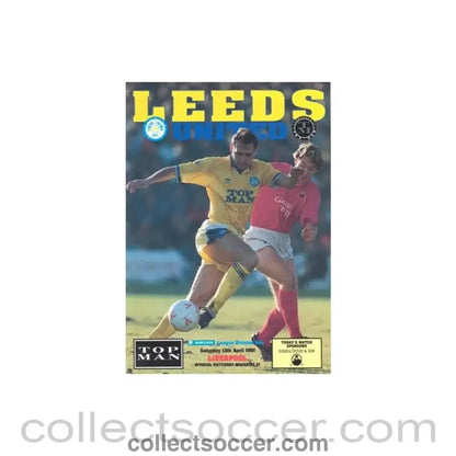 1991 - Leeds United v Liverpool official programme 13/04/1991 Football League - Collect Soccer
