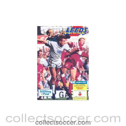 1991 - Leeds United v Sheffield United official programme 05/10/1991 - Collect Soccer