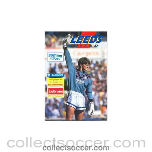 1991 - Leeds United v Southampton official programme 26/12/1991 - Collect Soccer