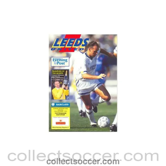 1991 - Leeds United v Tottenham Hotspur official programme 14/12/1991 - Collect Soccer