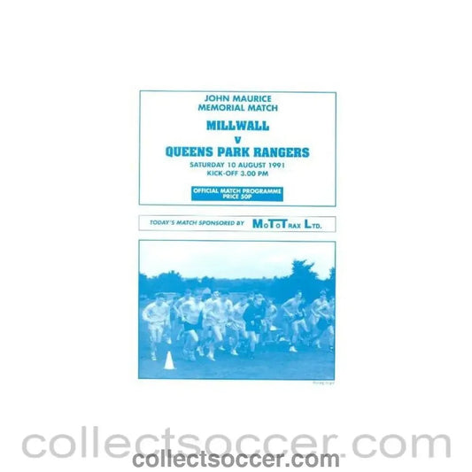 1991 - Millwall v Queen's Park Rangers official programme 10/08/1991 - Collect Soccer