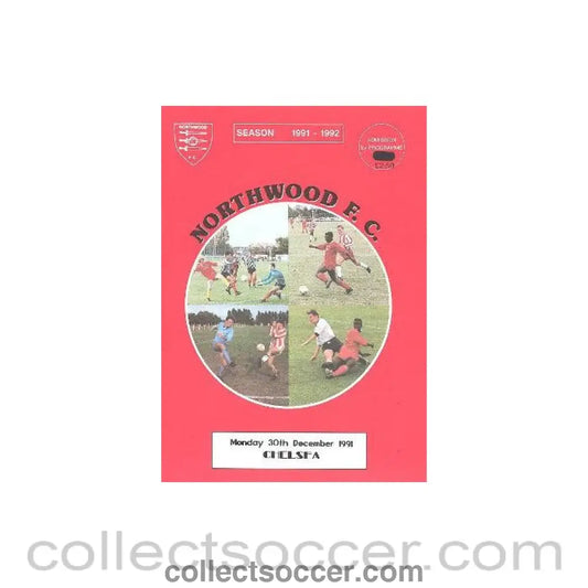 1991 - Northwood vChelsea official programme 30/12/1991
