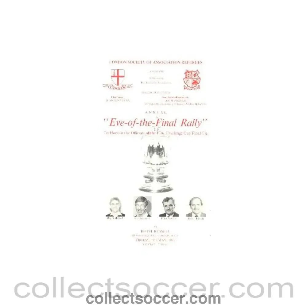 1991 - Nottingham Forest v Tottenham Hotspur FA Challenge Cup Final 18/05/1991 - Collect Soccer