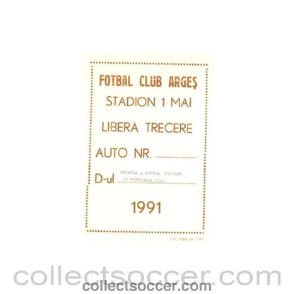1991 - Romania v Scotland played in Romania pass Romanian produced in Romanian language 15/10/1991 - Collect Soccer