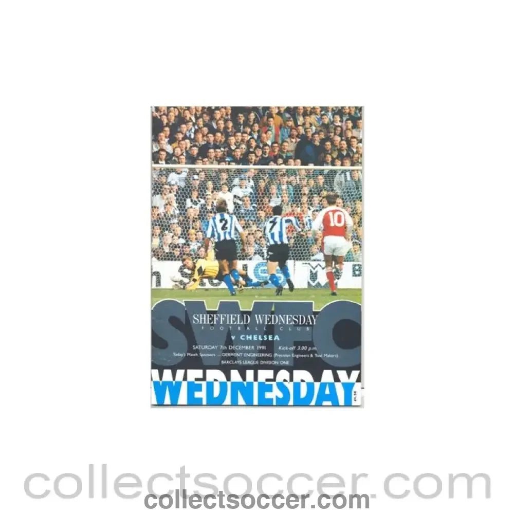 1991 - Sheffield Wednesday v Chelsea official programme 07/12/1991 - Collect Soccer
