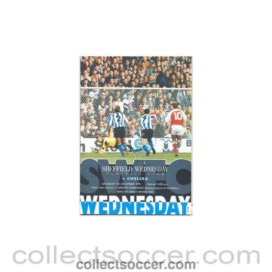 1991 - Sheffield Wednesday v Chelsea official programme 07/12/1991 - Collect Soccer