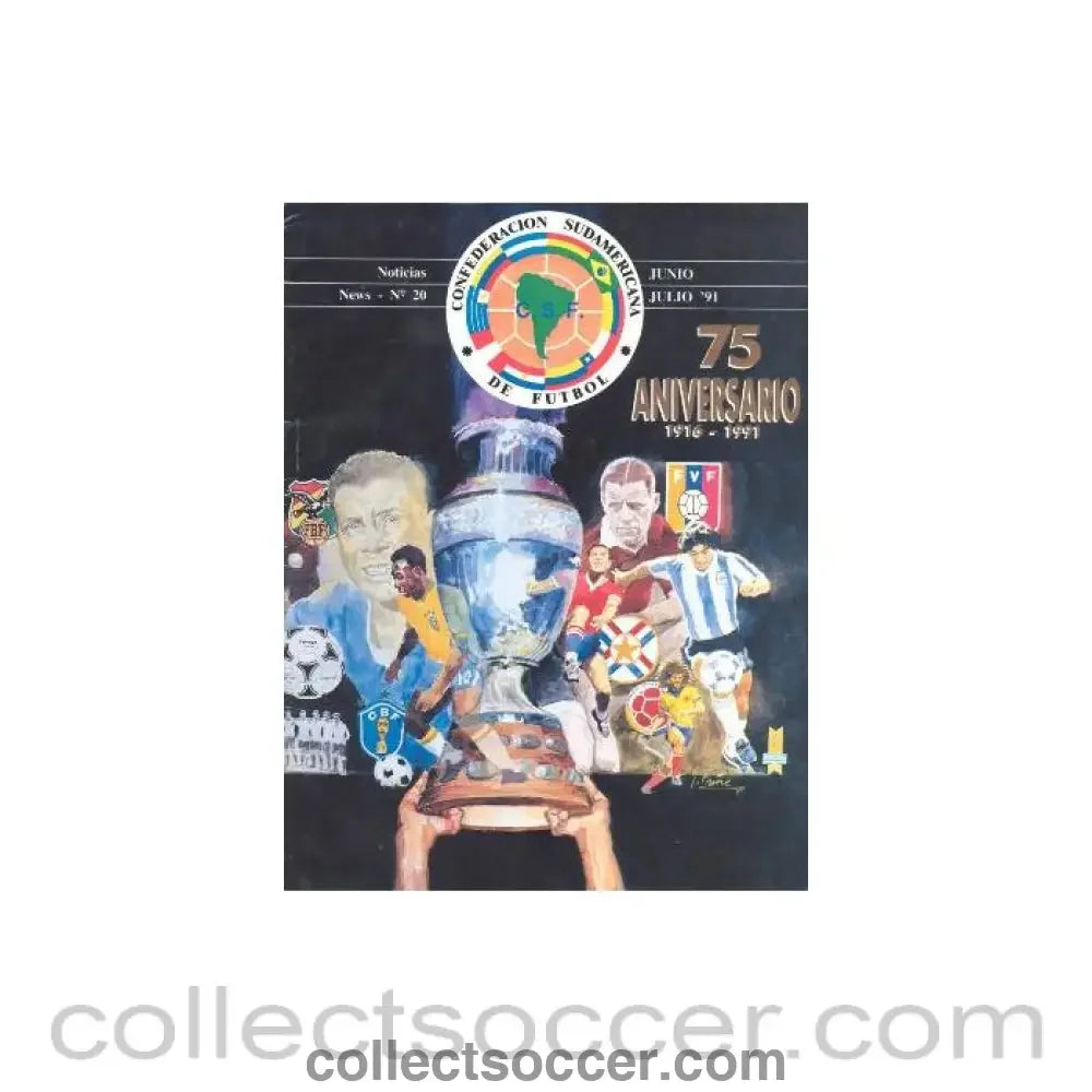 1991 - South America Football Confederation magazine of June/July 1991
