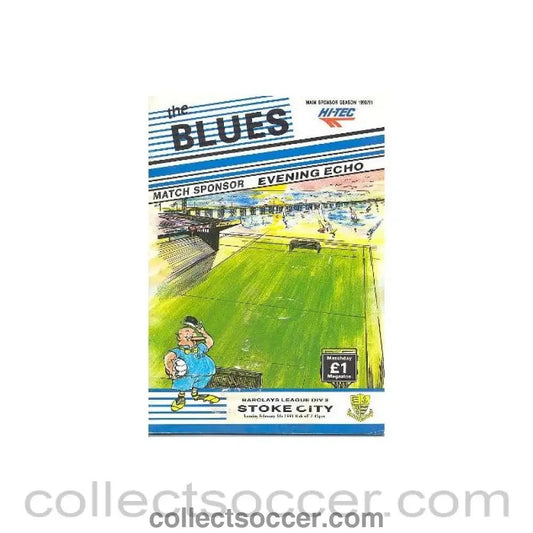 1991 - Southend United v Stoke City official programme 05/02/1991 Barclays League - Collect Soccer