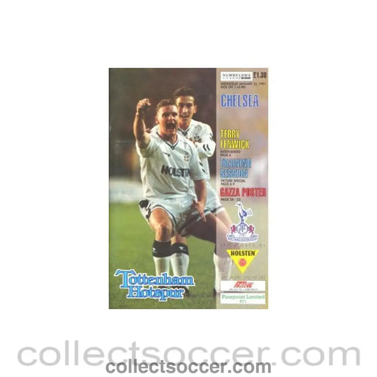 1991 - Tottenham Hotspur v Chelsea official programme 23/01/1991