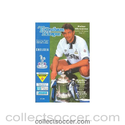 1991 - Tottenham Hotspur vChelsea official programme 24/08/1991