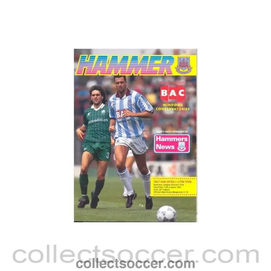 1991 - West Ham United v Luton Town official programme 17/08/1991 - Collect Soccer