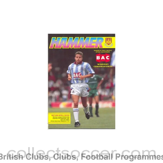 1991 - West Ham United vChelsea official programme 07/09/1991