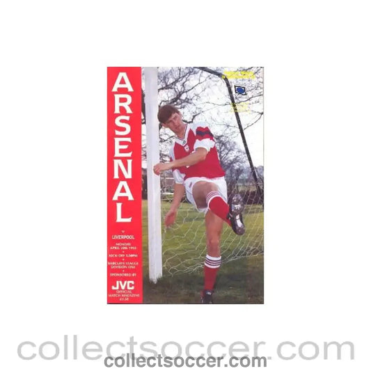 1992 - Arsenal v Liverpool official programme 20/04/1992 Football League