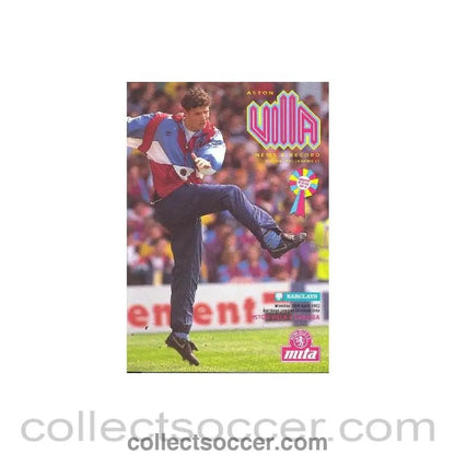 1992 - Aston Villa vChelsea official programme 20/04/1992 - Collect Soccer