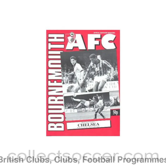 1992 - Bournemouth vChelsea official programme 29/07/1992 Friendly Match