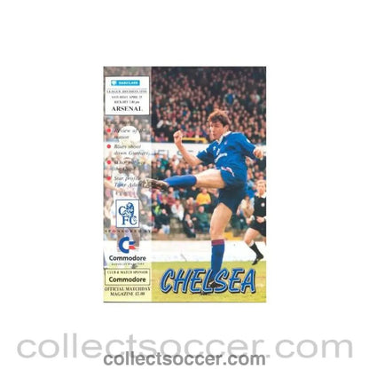1992 - Chelsea v Arsenal official programme 25/04/1992 - Collect Soccer