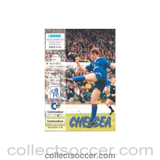 1992 - Chelsea v Arsenal official programme 25/04/1992