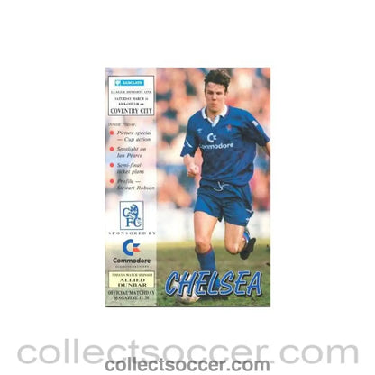 1992 - Chelsea v Coventry City official programme 14/03/1992