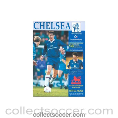 1992 - Chelsea v Crystal Palace official programme 07/11/1992