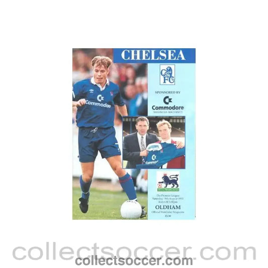 1992 - Chelsea v Oldham Athletic official programme 15/08/1992