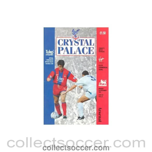 1992 - Crystal Palace v Arsenal official programme 02/11/1992 - Collect Soccer