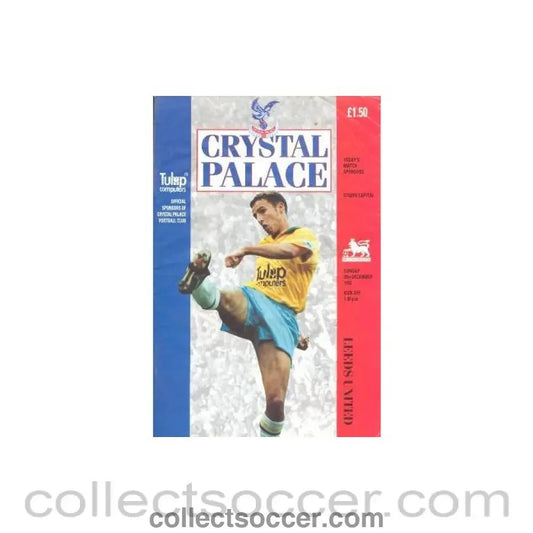 1992 - Crystal Palace v Leeds United official programme 20/12/1992 - Collect Soccer