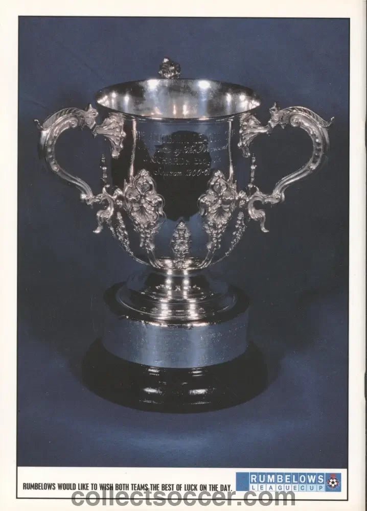1992 League Cup Final Programme Manchester United v Nottingham Forest - Collect Soccer