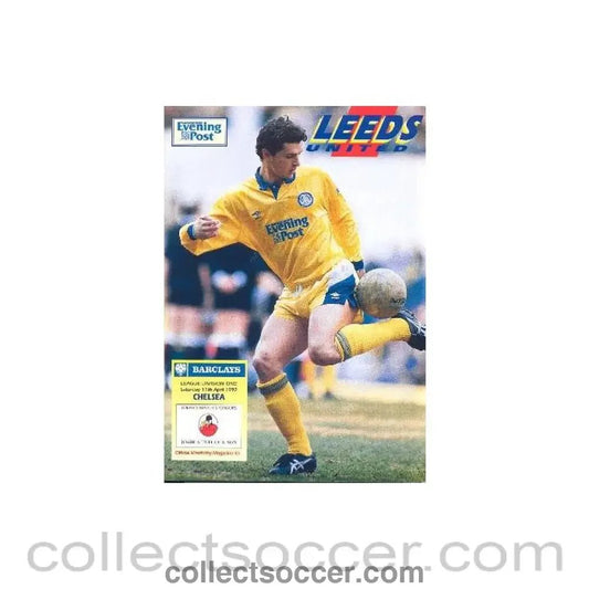 1992 - Leeds United v Chelsea official programme 11/04/1992 - Collect Soccer
