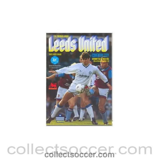 1992 - Leeds United v Coventry City official programme 31/10/1992 - Collect Soccer