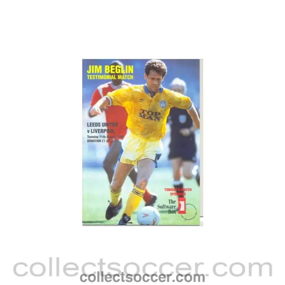 1992 - Leeds United v Liverpool Jim Beglin Testimonial Match 11/08/1992 - Collect Soccer