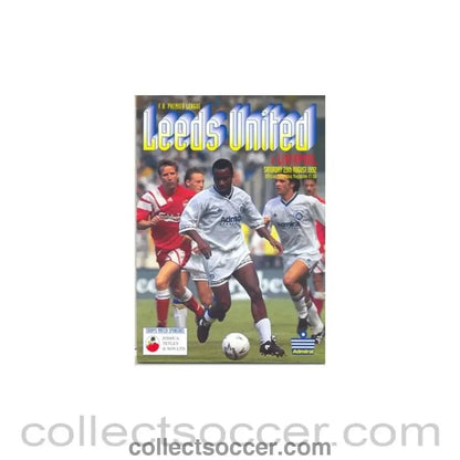 1992 - Leeds United v Liverpool official programme 29/08/1992 - Collect Soccer