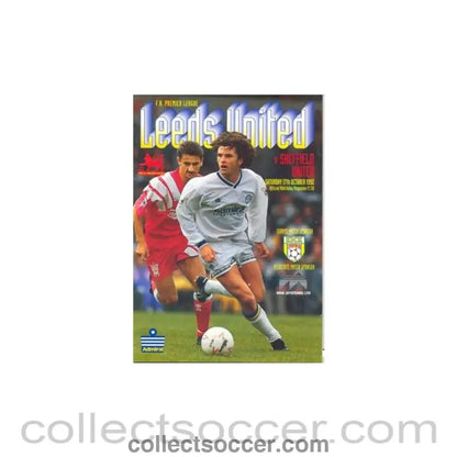 1992 - Leeds United v Sheffield United official programme 17/10/1992 - Collect Soccer