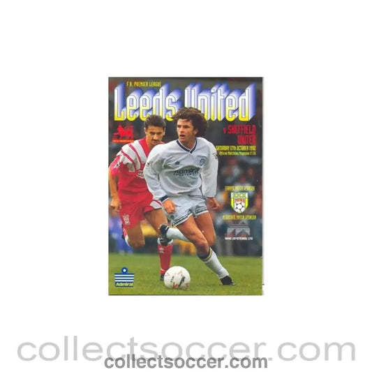 1992 - Leeds United v Sheffield United official programme 17/10/1992 - Collect Soccer
