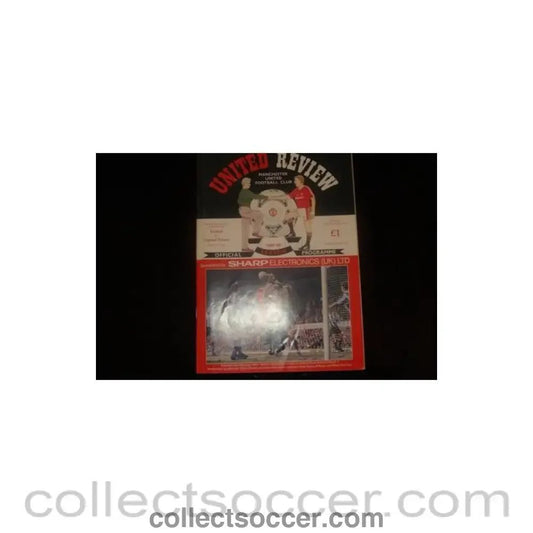 1992 - Manchester United v Crystal Palace pfficial programme 22/02/1992 - Collect Soccer