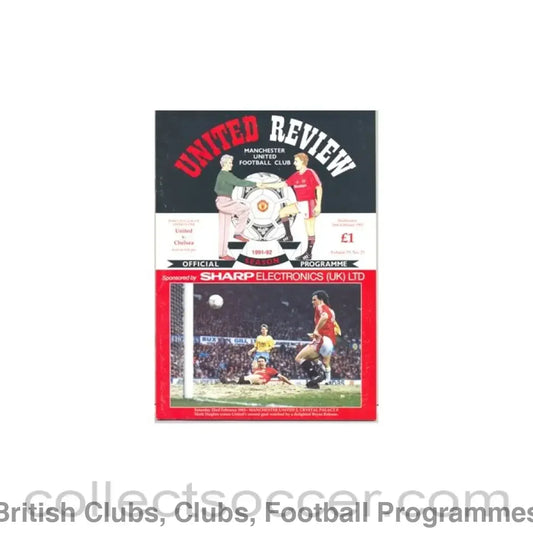 1992 - Manchester United vChelsea official programme 26/02/1992