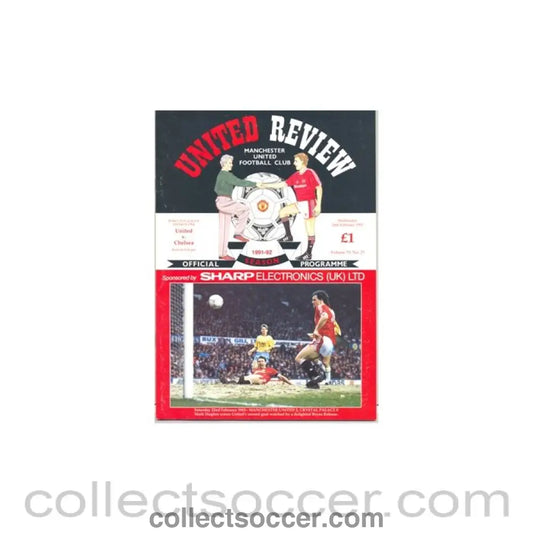 1992 - Manchester United vChelsea official programme 26/02/1992 - Collect Soccer