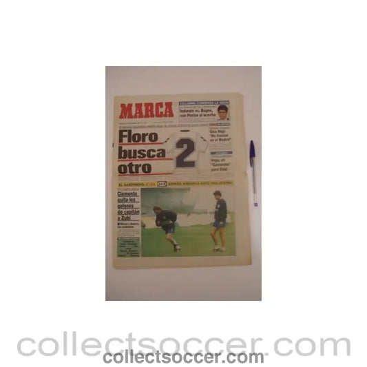 1992 - Marca - Spanish newspaper of 09/09/1992 covering Spain v England