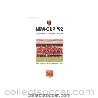 1992 - NRW-Cup 1992 Dusseldorf, Germany in German - Collect Soccer