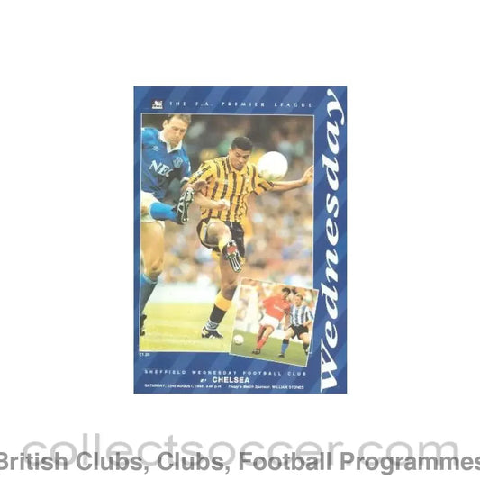 1992 - Sheffield Wednesday vChelsea official programme 22/08/1992