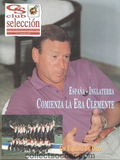 1992 Spain v England Football Programme - Collect Soccer