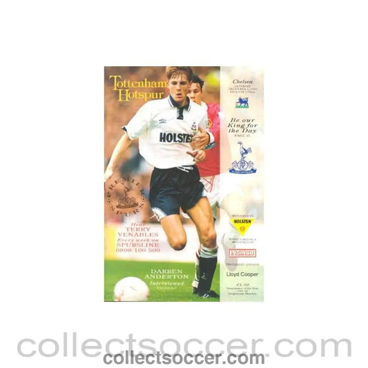 1992 - Tottenham Hotspur vChelsea official programme 05/12/1992 Premier League - Collect Soccer