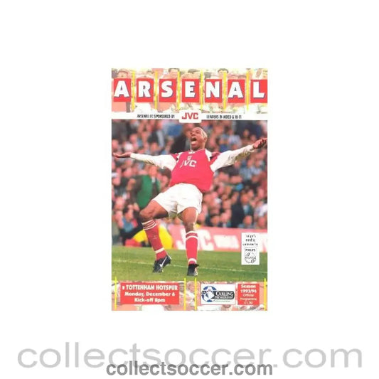 1993 - Arsenal v Tottenham Hotspur official programme 06/12/1993 Carling Premiership