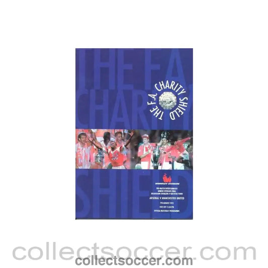 1993 Charity Shield Official Programme Arsenal v Manchester United 07/08/1993